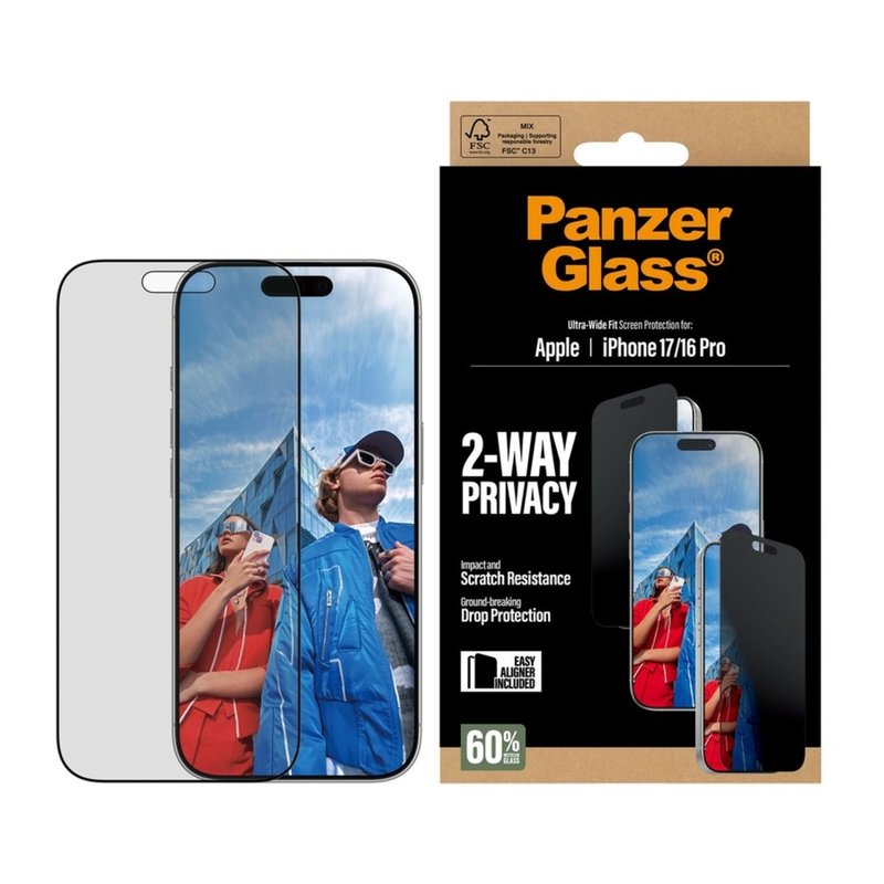 iPhone 17 Pro Max【防窺】螢幕保護貼 玻璃 Privacy Glass - 手機配件 - 玻璃 白色