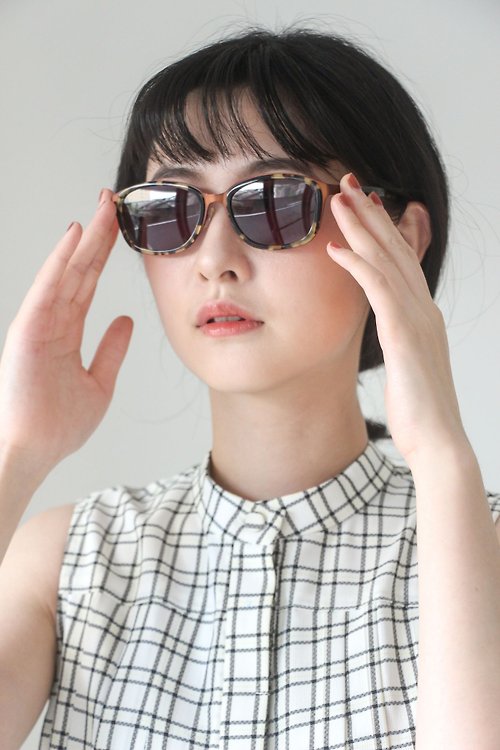 框框 2ND FRAME 玳瑁色威靈頓框板材墨鏡∣UV400太陽眼鏡