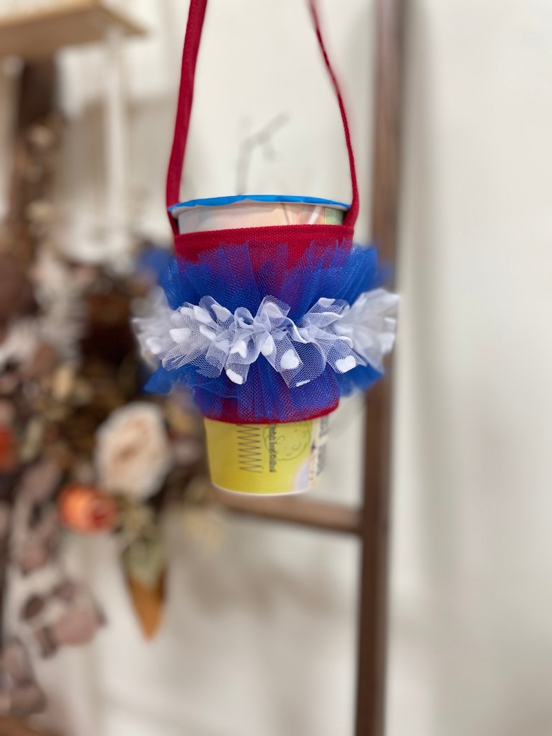 Colorful handmade cup cover/handmade yarn - Beverage Holders & Bags - Other Materials 