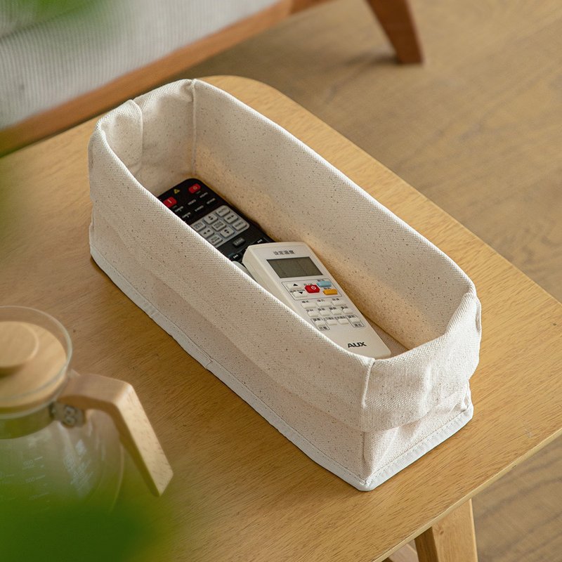 Japanese Frost Mountain height-adjustable cotton storage box-S-3 pieces - ชั้นวาง/ตะกร้า - ผ้าฝ้าย/ผ้าลินิน ขาว