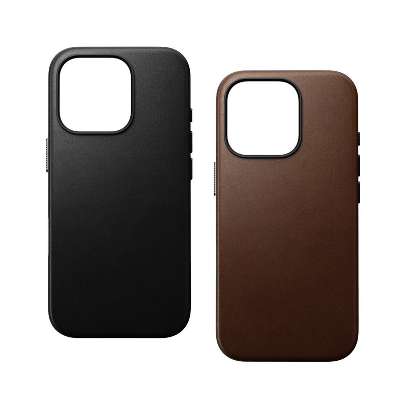 NOMAD iPhone 16 Pro Max 6.9-Classic Leather Case - Phone Cases - Genuine Leather Brown