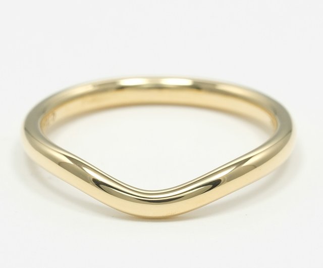 Tiffany & Co. 18K カーブドリング9.5号ゴールド リング Tiffany & Co. 18K カーブドリング9.5号ゴールド リング
