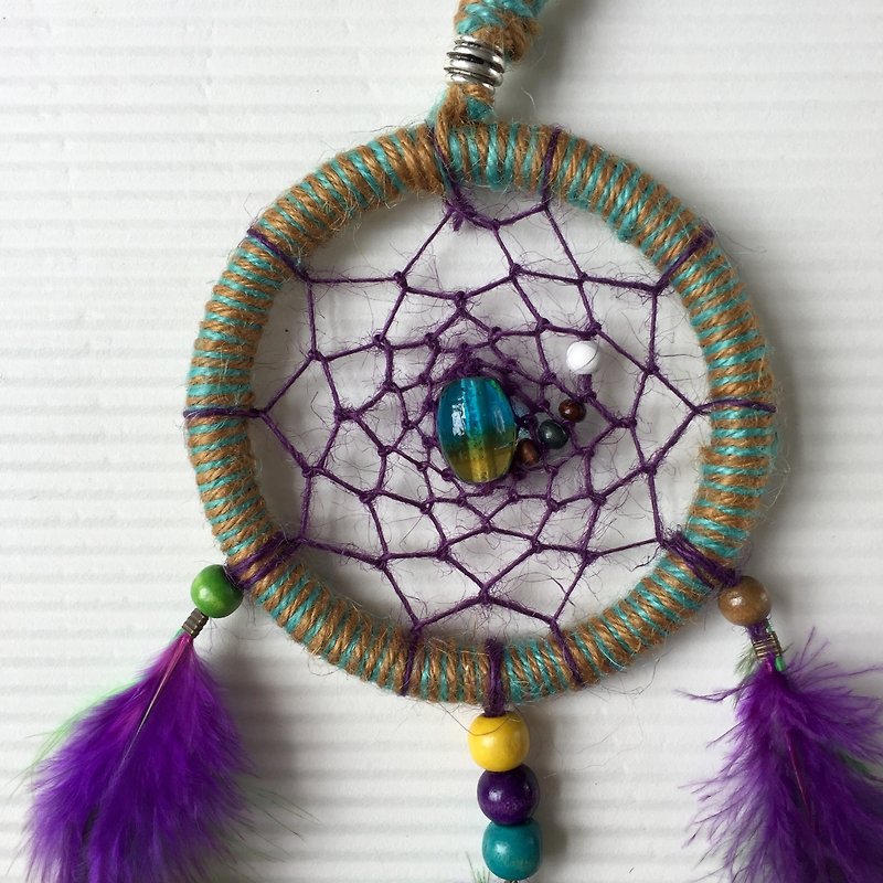 Handmade Dreamcatcher  |  10cm diameter  |  classic weave  |  unique present idea - Other - Other Materials Multicolor