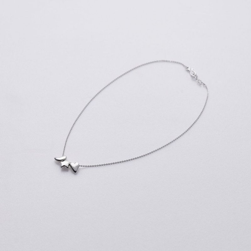 Classic Letter Necklace Classic lettering necklace - one pendant - สร้อยคอ - เงินแท้ 