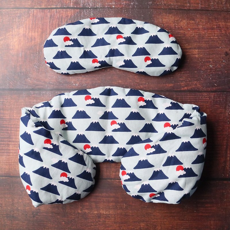 [Mount Fuji] Herbal thermal pads for shoulders and necks and warm compresses and sleep masks, microwave heating to soothe the shoulders and necks - Other - Cotton & Hemp 