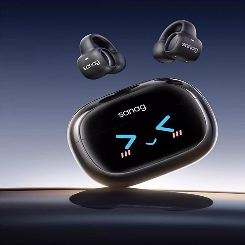 [Free Shipping] Senna S3 Pro Smart Screen Bluetooth Earphones Ear Clip Open Air Bone Conduction Earphones - Headphones & Earbuds - Other Materials Multicolor