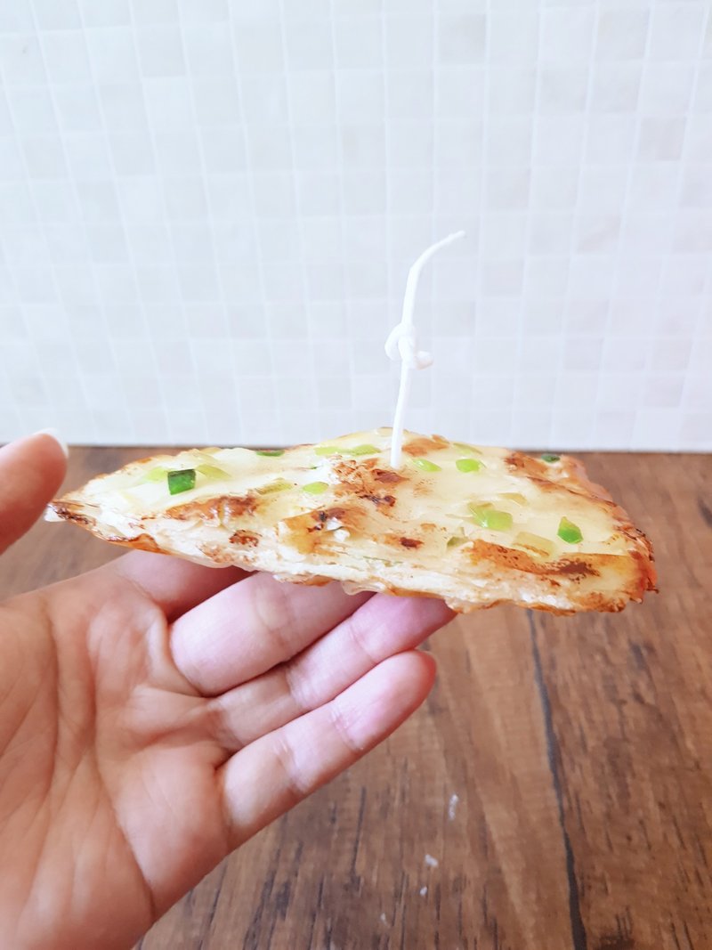 蔥油餅蠟燭/造型蠟燭_獨創研發 - 香氛蠟燭/燭台 - 蠟 多色