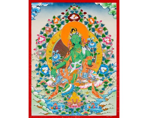 Boudha Stupa Thanka Centre 西藏綠度母唐卡 – 精神裝飾
