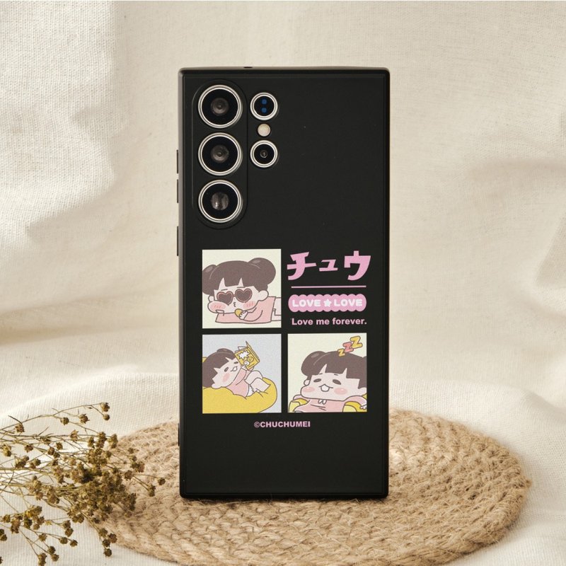 啾啾妹日常生活純色矽膠SAMSUNG手機殼 - 手機殼/手機套 - 矽膠 多色