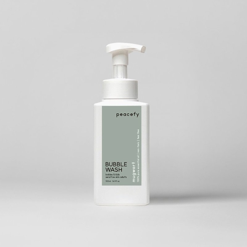 親膚泡泡慕斯・艾草・居家瓶500ML | 全身肌膚適用 - 沐浴乳/沐浴用品 - 其他材質 白色