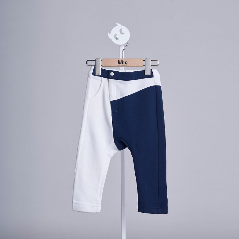 Personality stitching trousers (white) - กางเกง - ผ้าฝ้าย/ผ้าลินิน ขาว
