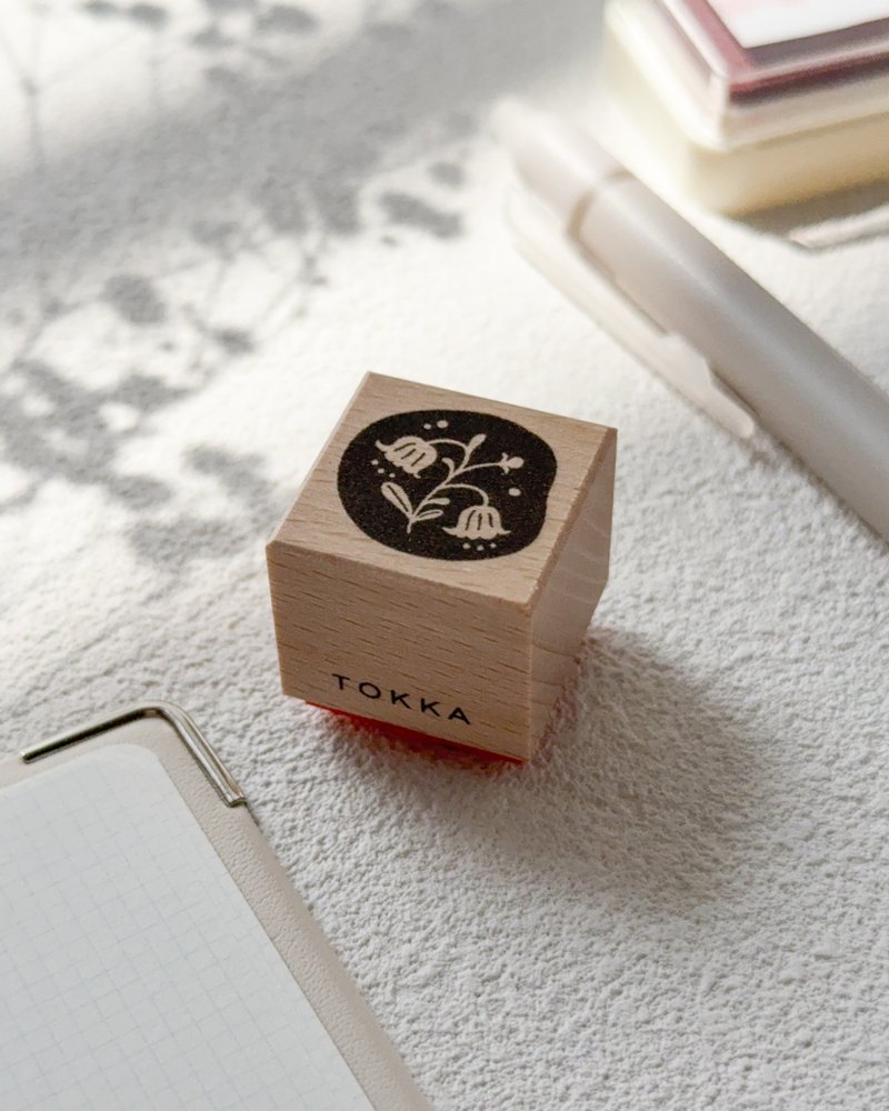 ちいさな花の2×2cmラバースタンプ | そっと咲く小花  ナチュラルモチーフ - 印章/印台 - 木頭 