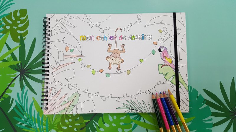 Mon cahier de dessins  ~我的繪畫塗鴉本~ - 相簿/相本 - 紙 白色