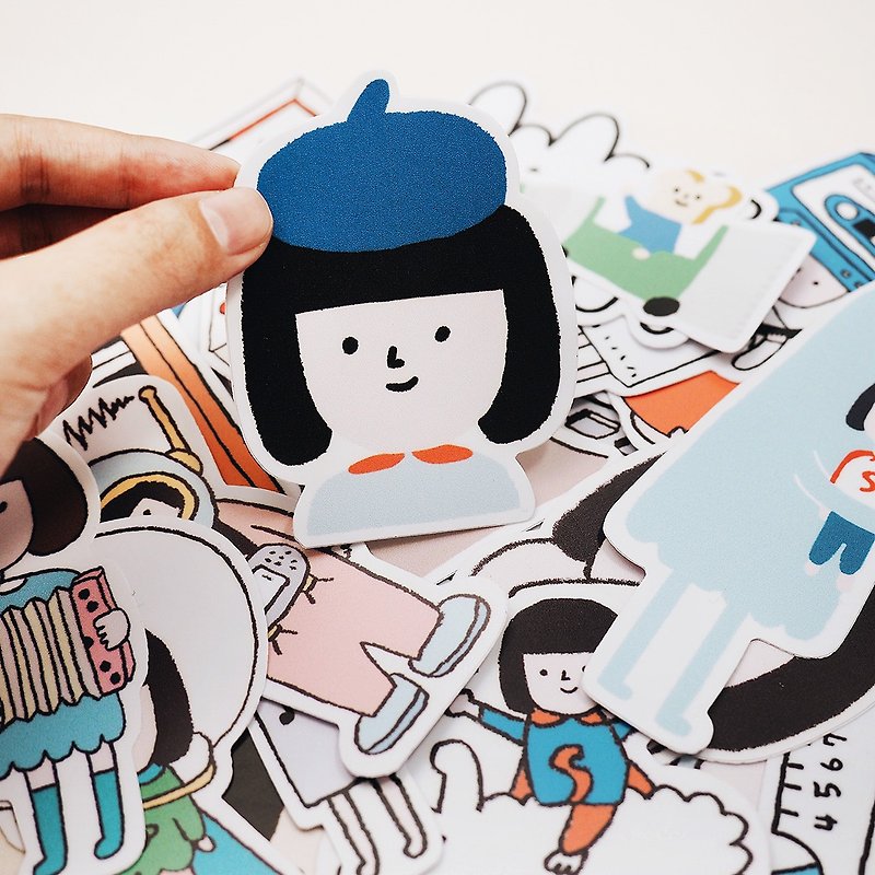 L size stickers of Yohand - 貼紙 - 紙 多色