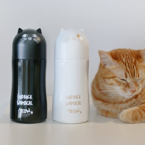 Cat Ukiyo-Milk Jar Thermos - Shop kantan-tw Vacuum Flasks - Pinkoi