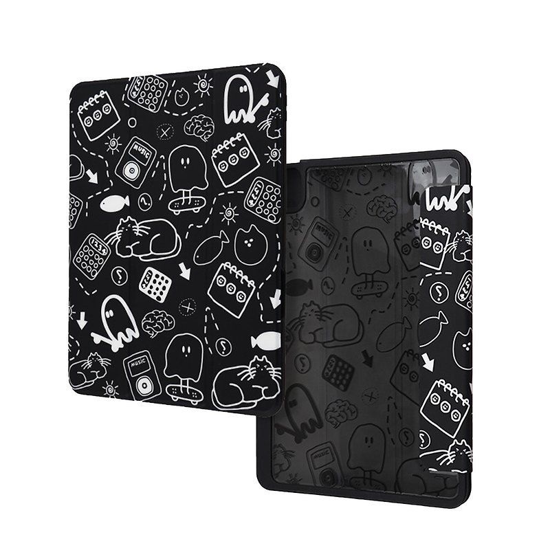 Graffiti Lazy Cat iPad Case - Tablet & Laptop Cases - Other Materials 