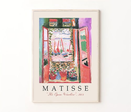 Artlinio Matisse Exhibition Poster, Digital Art, Matisse Print, Pink Wall Decor Download