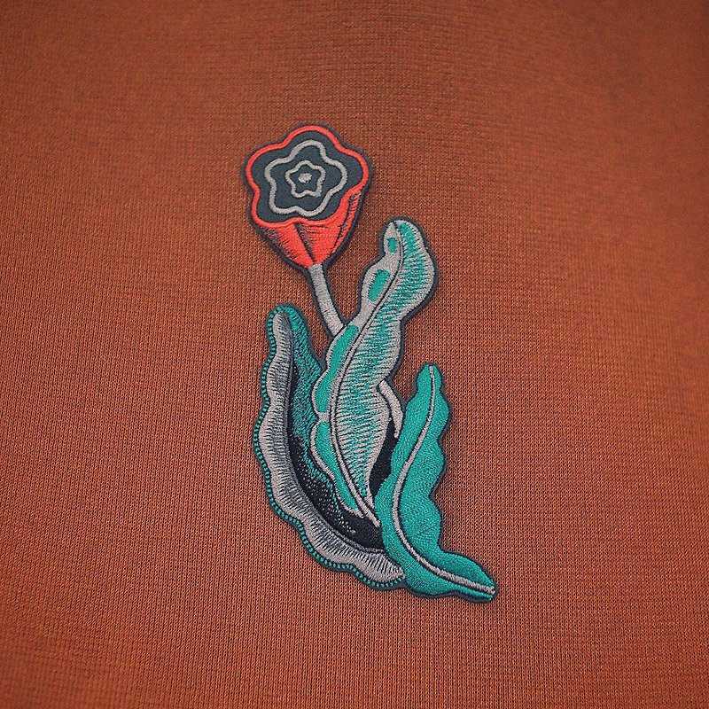 FLOWER embroidered patch design - อื่นๆ - งานปัก สีเขียว