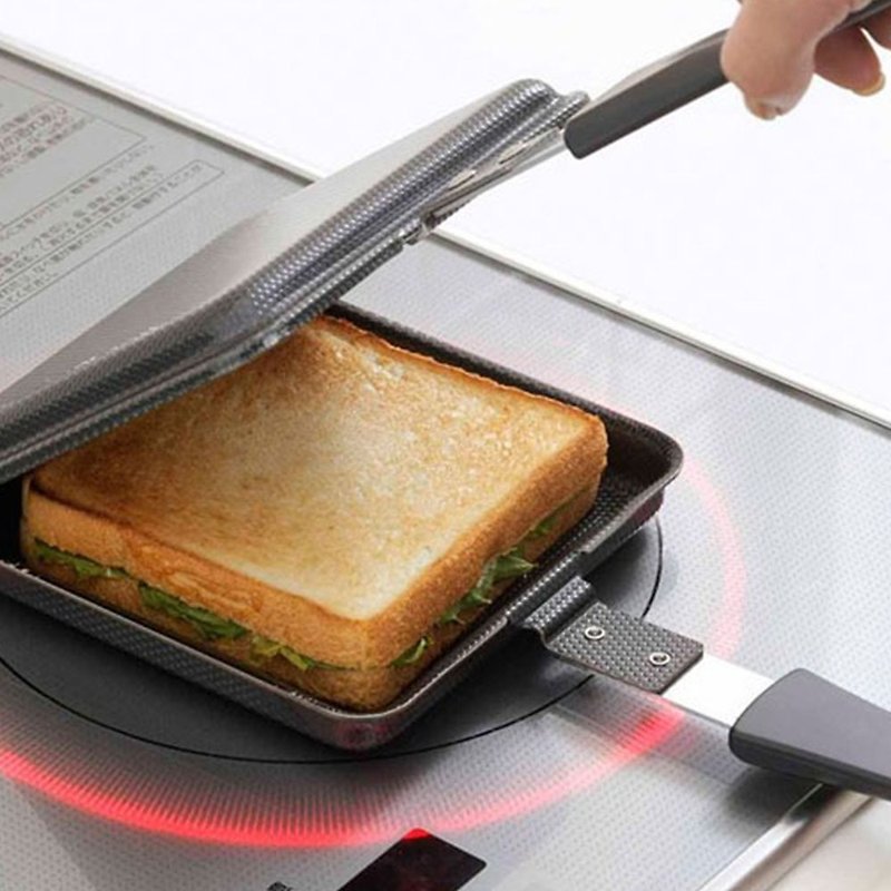 Shimomura Industry Japan-made double-sided toast pan - เครื่องครัว - วัสดุอื่นๆ สีเงิน