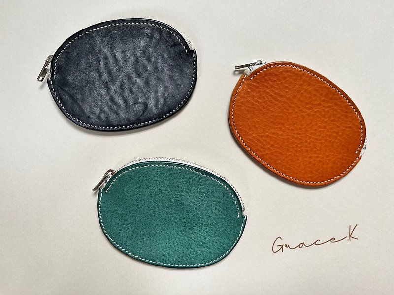 [Handmade in Japan] Genuine Leather Coin Case | Coin Purse - กระเป๋าใส่เหรียญ - หนังแท้ หลากหลายสี