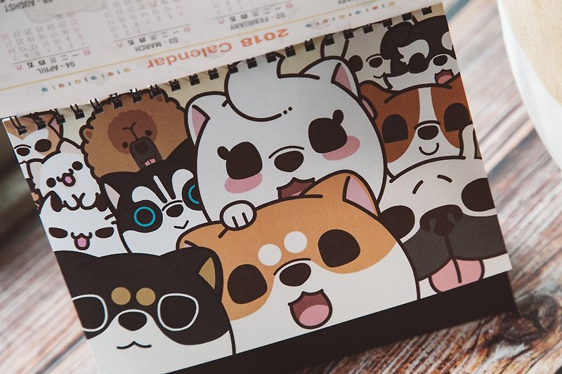 2018 meters dog daily table calendar / Shiba Inu 10 into the buy discount price - Calendars - Paper Multicolor