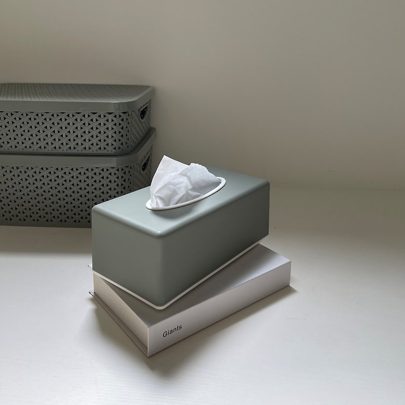 Multiple offers - Matte textured Tissue Box toilet paper box tissue box removable unprinted style made in Taiwan - Tissue Boxes - Plastic White