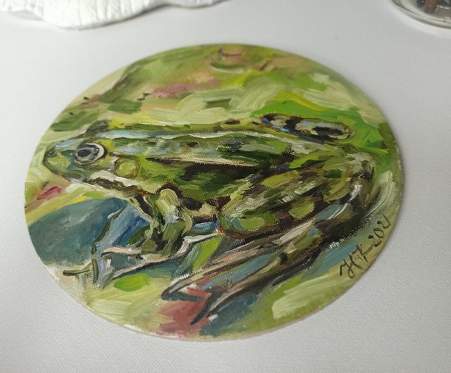 カエル　トビウオ　絵画　自作 河鍋暁斎「風流蛙大合戦之図」切り絵 - 切り絵の伊勢屋 | minne