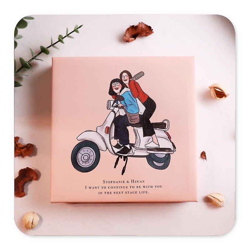 Customized graduation and teacher gifts - customized frameless paintings of people, wedding dresses, children, pets - ของวางตกแต่ง - ไม้ 