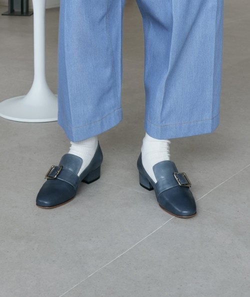 ネイビー レザー ローファー バックル付き Man ボルドー レザー ローファー XXM13L0IJ80THC13CL804 | Tods