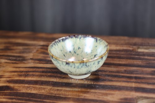 自然釉文創工作室 【母親節禮物】60ml 錯落 天目釉 圓滿茶杯 鶯歌名家葉敏祥作品