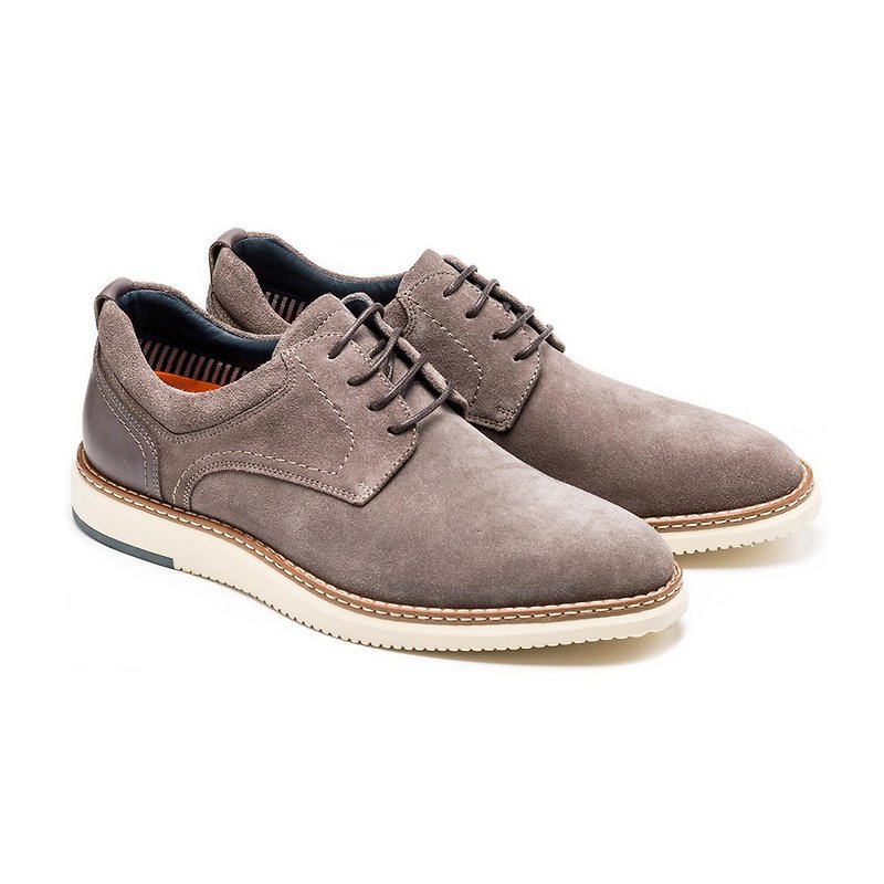 Fashionable all-match comfortable casual shoes 23407-1 gray - Men's Casual Shoes - Genuine Leather 