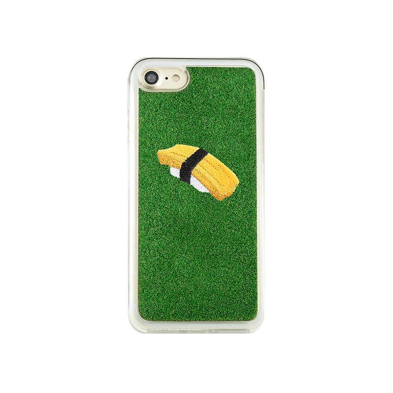 [iPhone7 Case] Shibaful -Mill Ends Park Kyototo Sushi Tamago- for iPhone 7 - Phone Cases - Other Materials Green