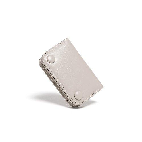 LEMASQUE DOT Compact Keyring Card Wallets warm gray