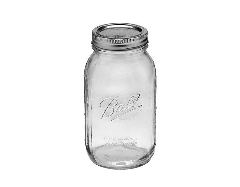 Ball Mason Jars - Ball Mason jar 32oz narrow mouth - Storage - Other Materials 