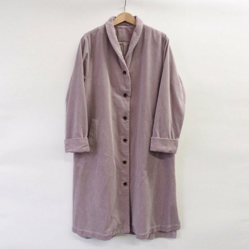 [Botanical Dye] Lavender dyeing thick corduroy gown court 8714 - 08004 - 21 - Women's Casual & Functional Jackets - Cotton & Hemp Pink