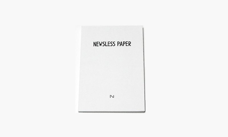 NORITAKE-NEWSLESS PAPER BOOK - Indie Press - Paper White