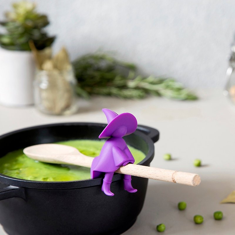 OTOTO little witch spoon holder - Ladles & Spatulas - Silicone Purple