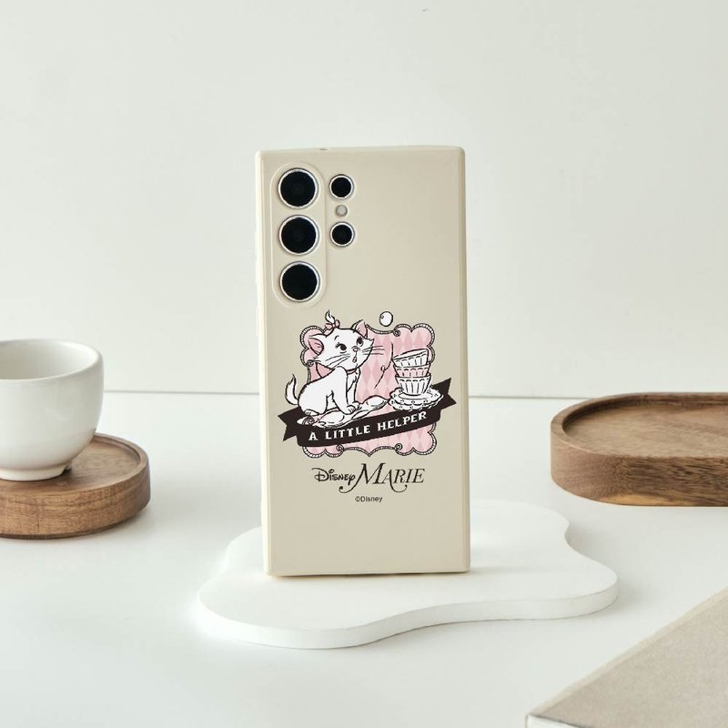 Disney Cats And Dogs-瑪麗貓款做家事純色矽膠SAMSUNG手機殼 - 手機殼/手機套 - 塑膠 多色