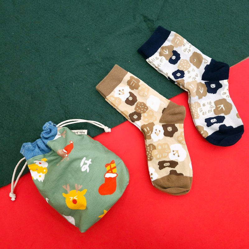 [hahababy] angled pockets, heart-flowering socks, two sets of designs and colors, shipped randomly - อื่นๆ - วัสดุอื่นๆ หลากหลายสี