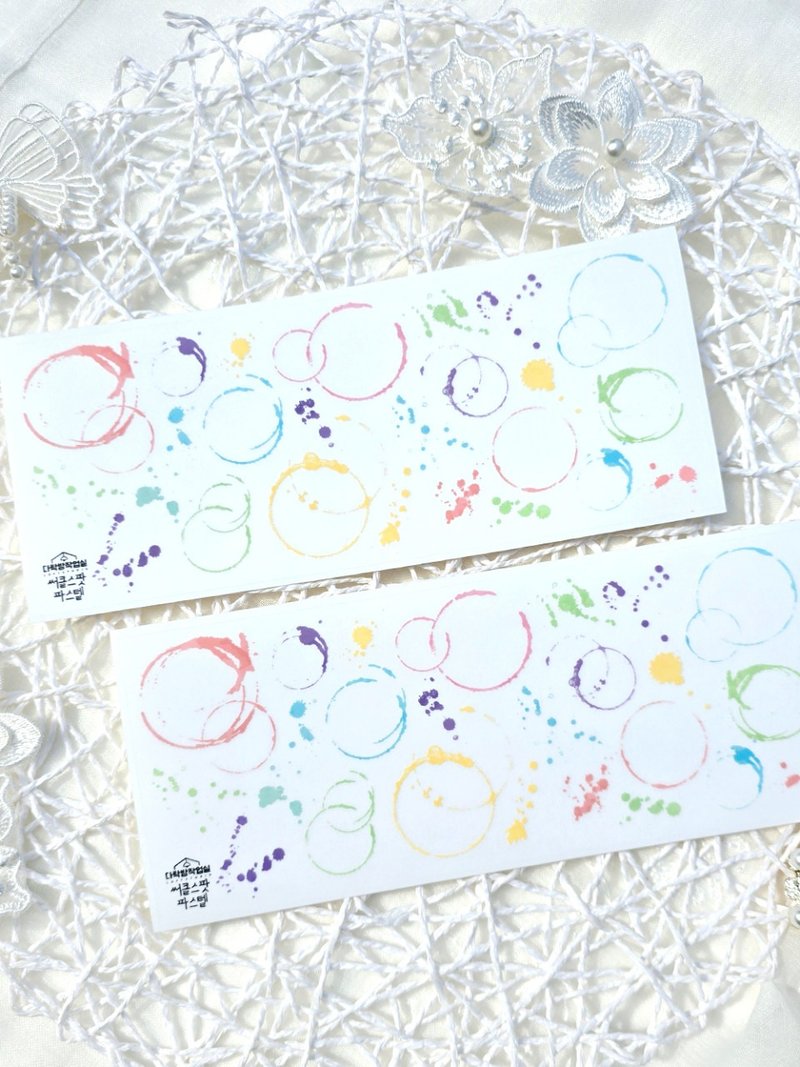 :Circlespot-Pastel: Matte Transparent sticker - Stickers - Other Materials 