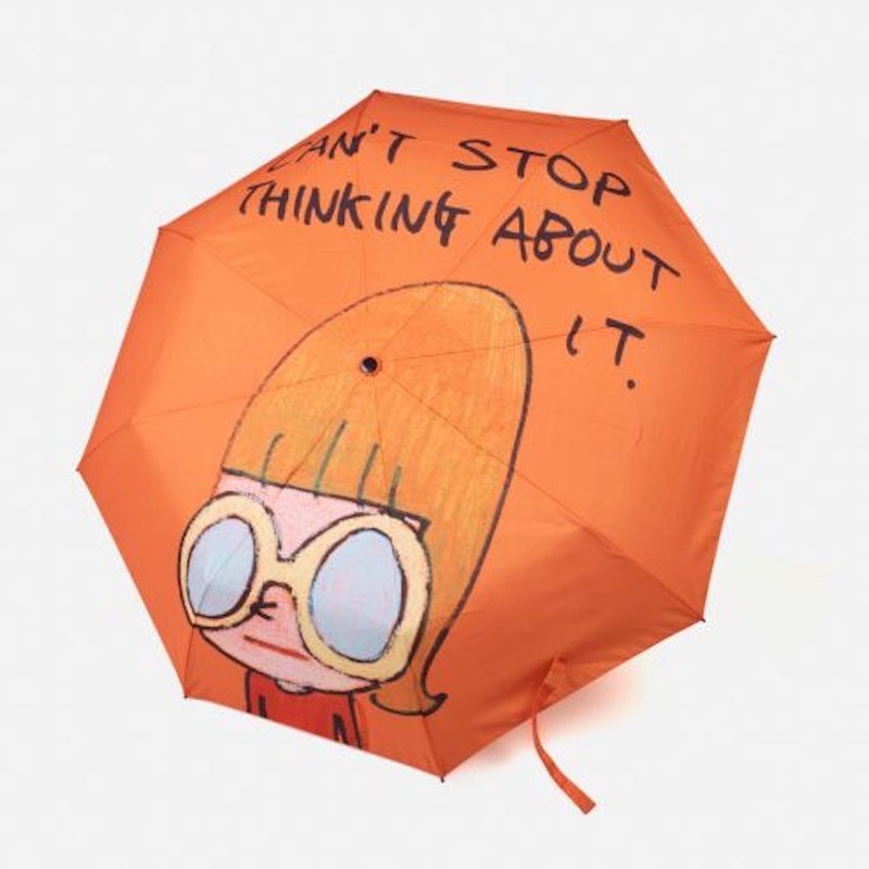 Yoshitomo Nara CAN'T STOP THINKING ABOUT IT folding umbrella - Umbrellas & Rain Gear - Plastic Multicolor