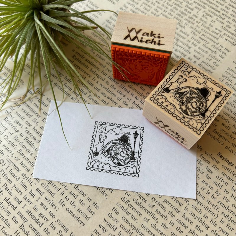 Traveling snail stamp - Stamps & Stamp Pads - Rubber 