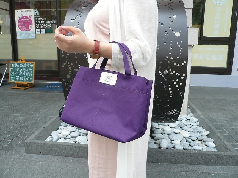  【FUGUE Origin】 Winter Tour Small Bag -  Smart Inside Bag Organizer - Handbags & Totes - Waterproof Material Purple