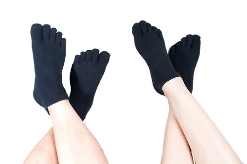 ZILA SOCKS | 台灣織襪設計品牌 抗菌除臭.立體後跟五趾船襪 | 3色