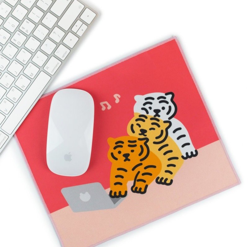 Three lying fat tiger mouse pad Three tigers - Mouse Pads - Other Materials 