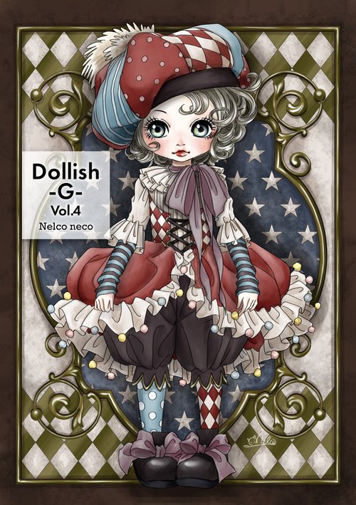 Nelco neco ネルコネコの大人の塗り絵 Dollish-G Vol.4 5種類5枚入り