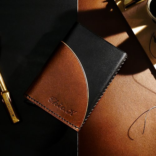 KeBeL Leather 【可客製顏色】自動彈出 ! RFID 防盜鋁合金皮革卡片盒
