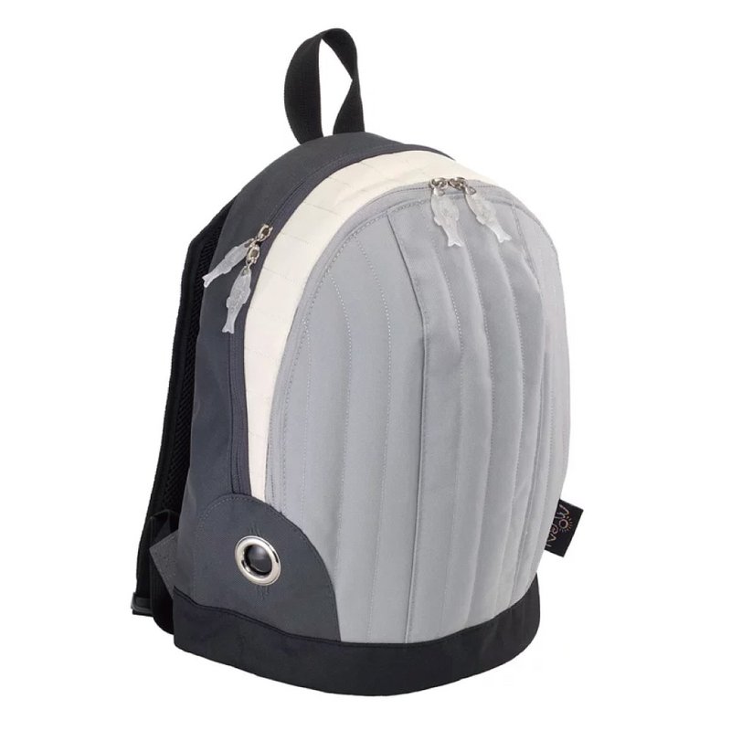 Morn Creations 正版藍鯨背包(M)灰 (BW-102-GY) - 後背包/背包/書包 - 其他材質 黑色