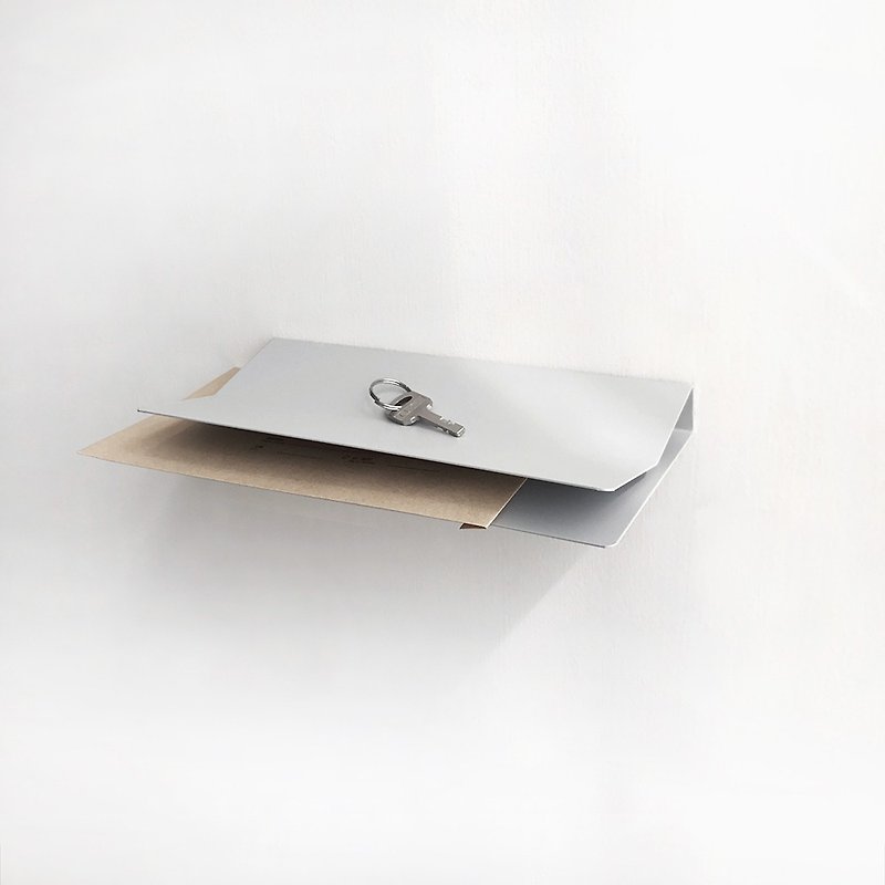 V / Envelope Key Holder-Light Grey - Other Furniture - Other Metals Gray