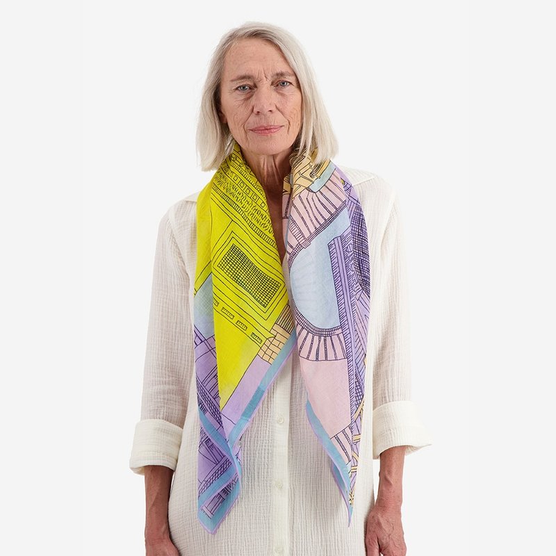 PARIS  / LAVENDER - Knit Scarves & Wraps - Cotton & Hemp Purple